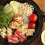 野菜などたっぷり入りトマトすき焼き