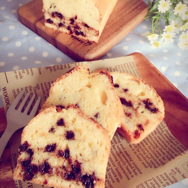 混ぜるだけ簡単チョコとナッツのパウンドケーキ。とお着替えしてからの〜