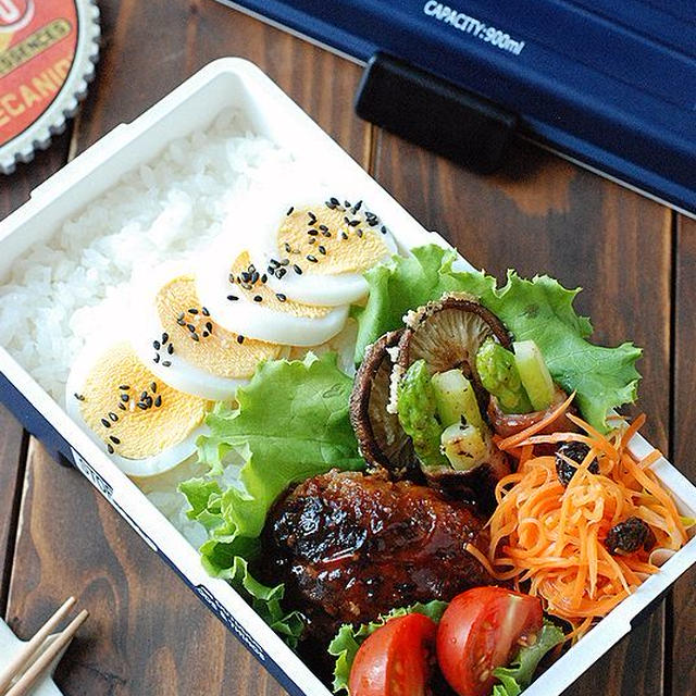 【男子高校生】ハンバーグ弁当