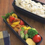 豚肉とパプリカのカレーケチャ弁当♪