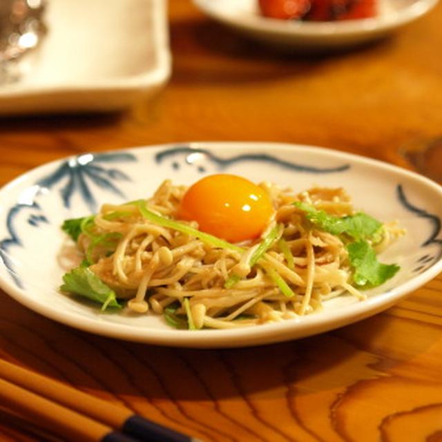 目玉のっけエノキバター、ミニトマトオイル焼き　　５分間レシピ