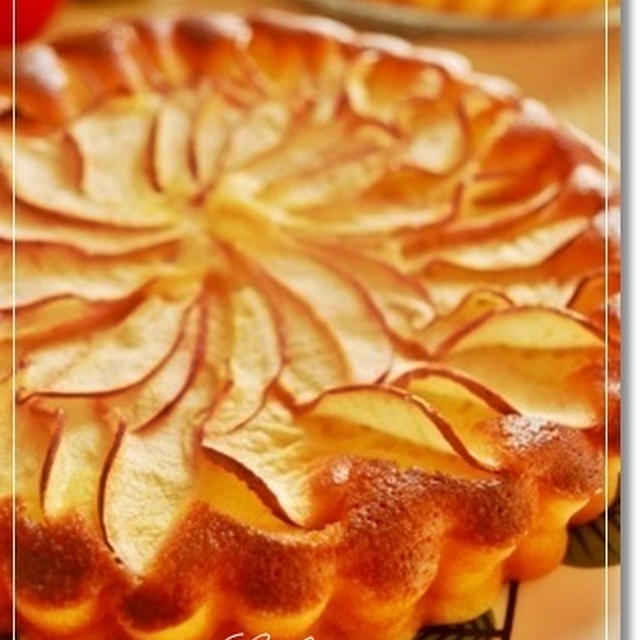 林檎を薄くスライスするポイントと焼いたケーキ