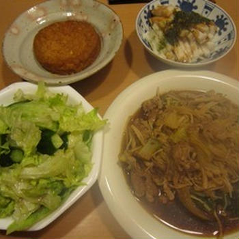 豚と白菜とえのきの煮物など&laquo;今からこんなに手抜きでいいかしら&raquo;：平日ディナー【4/4】