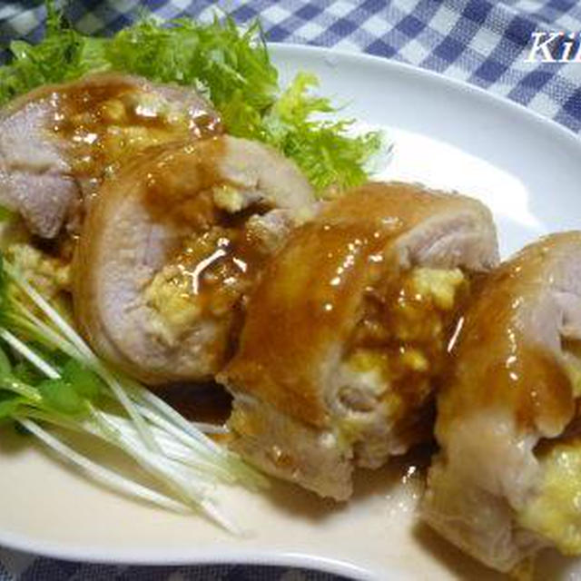 鶏肉のふわふわ卵巻きの作り方☆