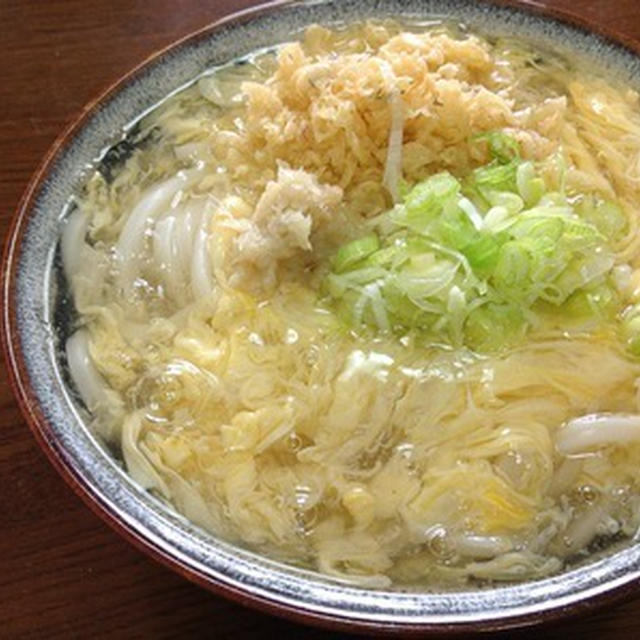 朝の麺に「けいらんうどん」