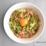 洗い物は１つ！レンジで簡単♪春キャベツの釜玉うどん
