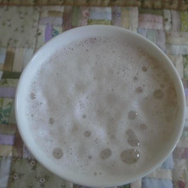 バリスタで　ぜんざいラテ