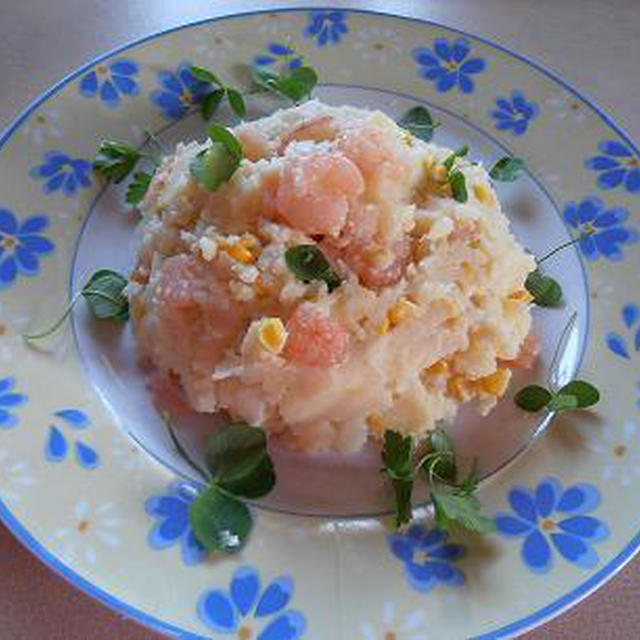 作り置きおかず　海老入りポテトサラダ
