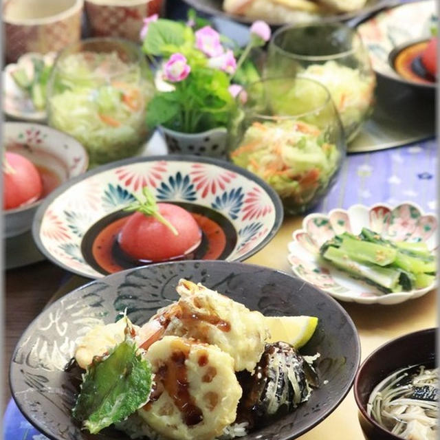 【レシピ】サクサク天丼。の　お昼ごはん。と　半沢直樹とお父さんと堺雅人