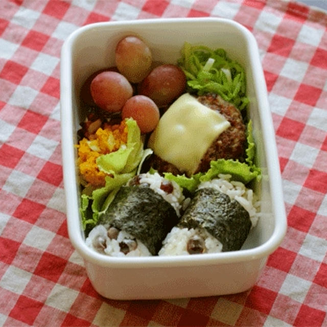 炒り大豆の炊き込みご飯でお弁当　いろいろ