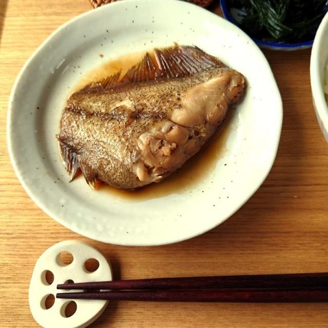 レンジでカレイの煮物