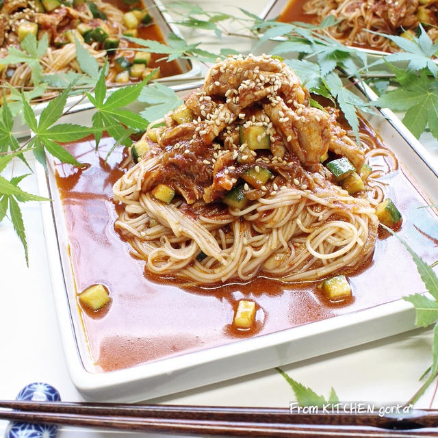 暑い日に食べたい★ピリ辛そうめん♬棒棒鶏風