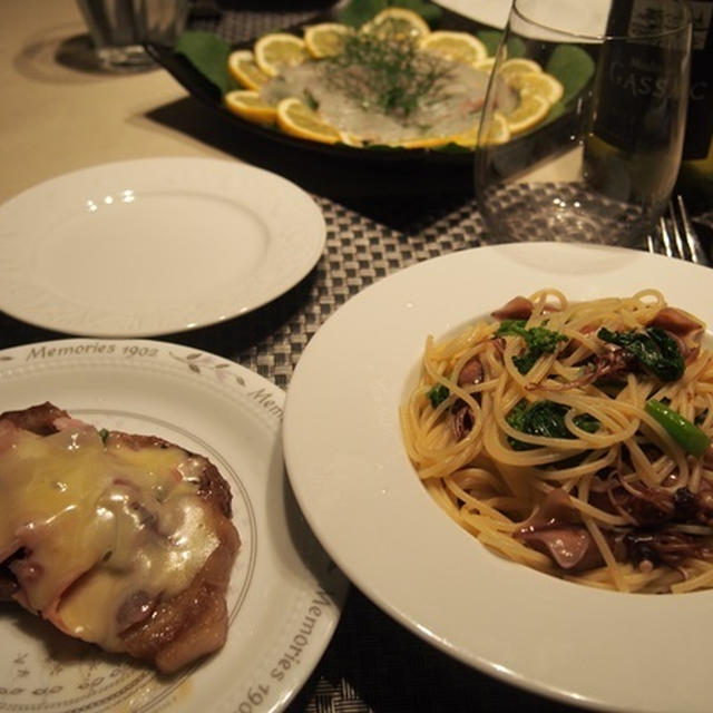 ３日連続 パスタの晩ご飯～♪