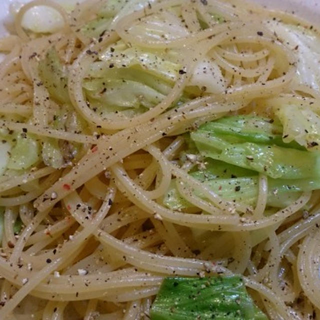 野郎飯流・キャベツとアンチョビのスパゲッティ