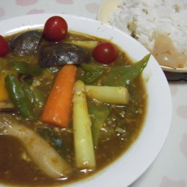 スープカレー風野菜カレー。祭り寿司、出張の朝ご飯