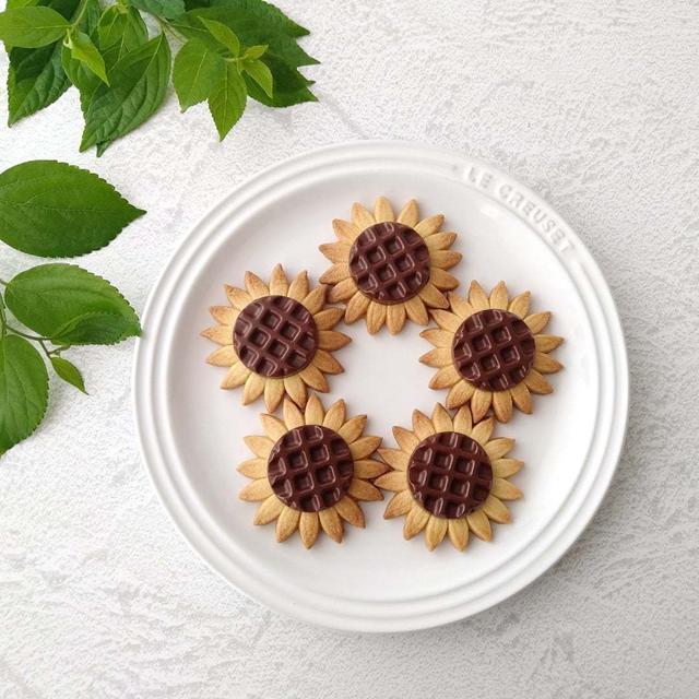 ひまわりのチョコクッキー