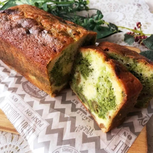 梅酒の梅で作る♡梅と抹茶のパウンドケーキレシピ