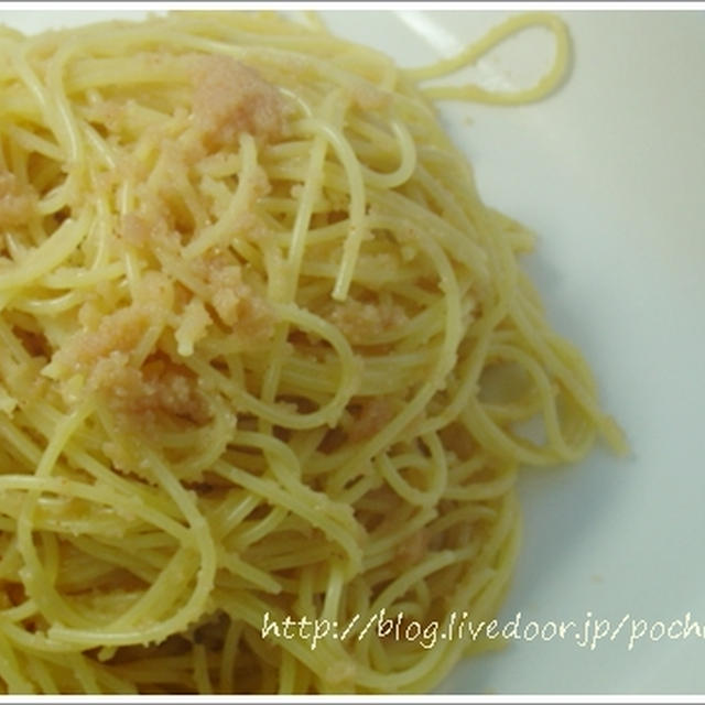 めんたいこパスタ。今までで最高のお味でした♪