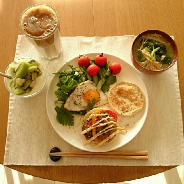 ゴーヤ炒めサンドウィッチ