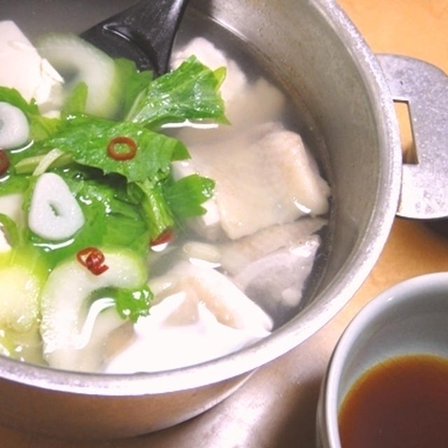セロリ香るおつまみ鶏鍋。