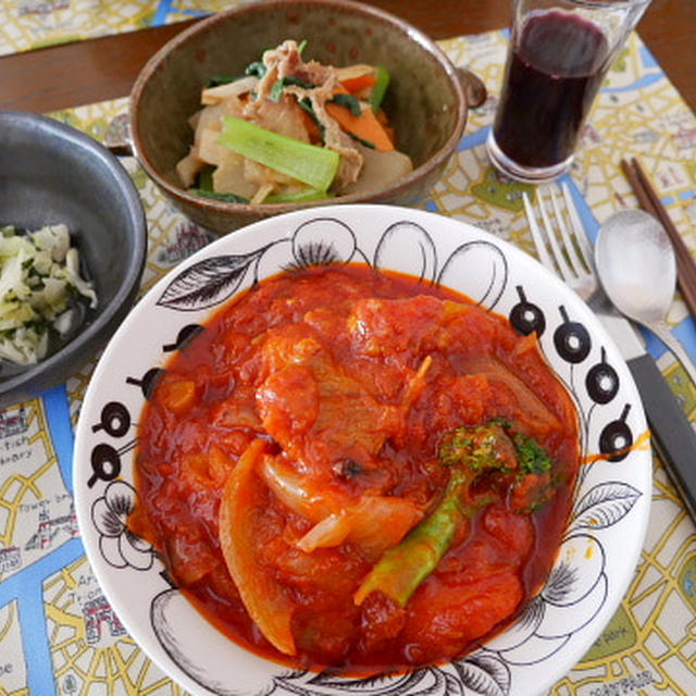 クローブ香る豚肉のトマトソース煮