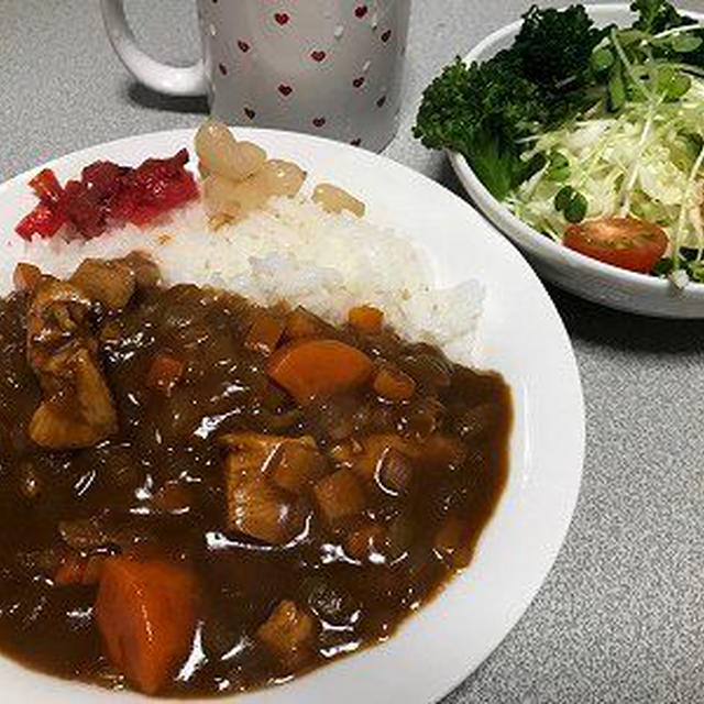 休肝日のチキンカレー