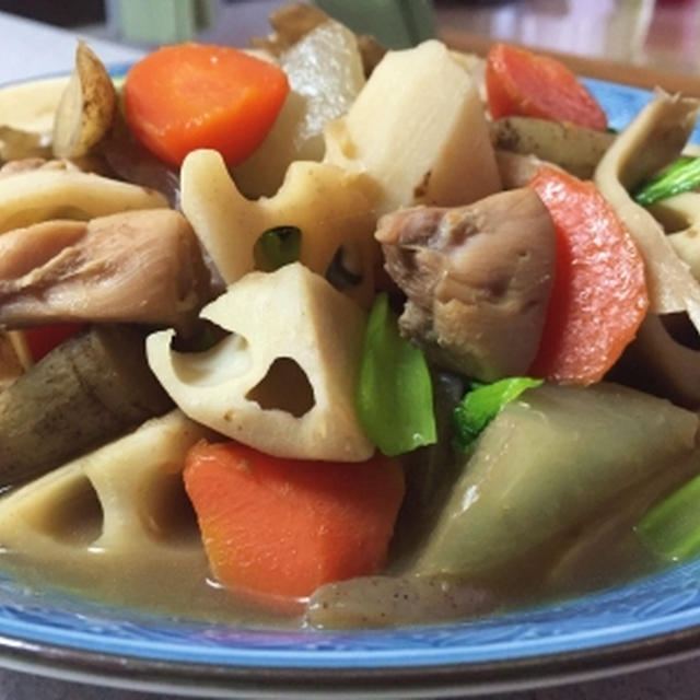 根菜の煮物を作って♪