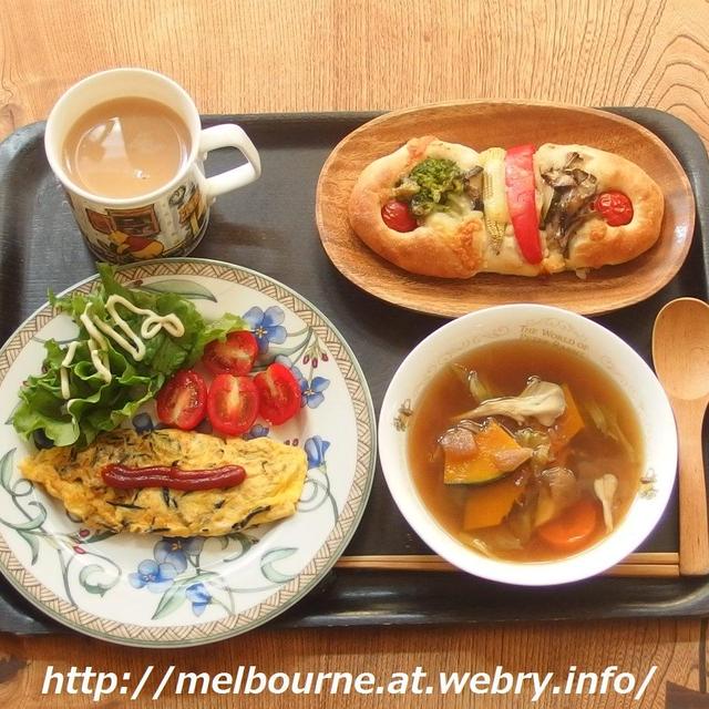 週末　ガッツリ　朝ごはん♪