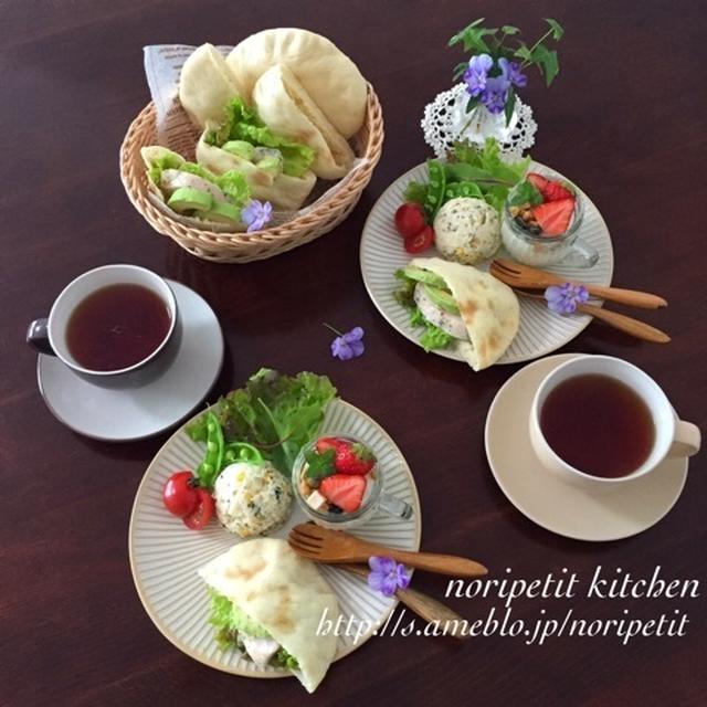 レンジ発酵de簡単・時短♡ピタパン&amp;ピタサンド プレート♡