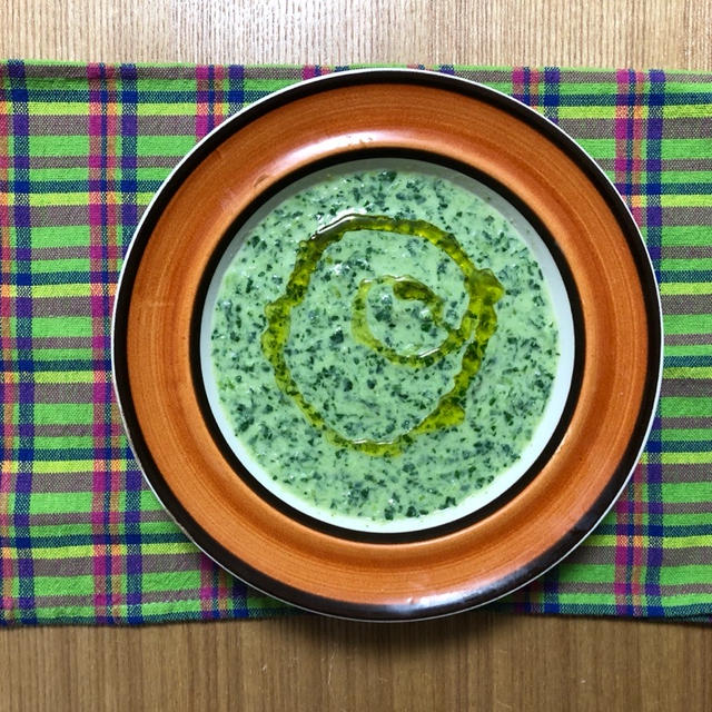 小松菜のポタージュスープ。
