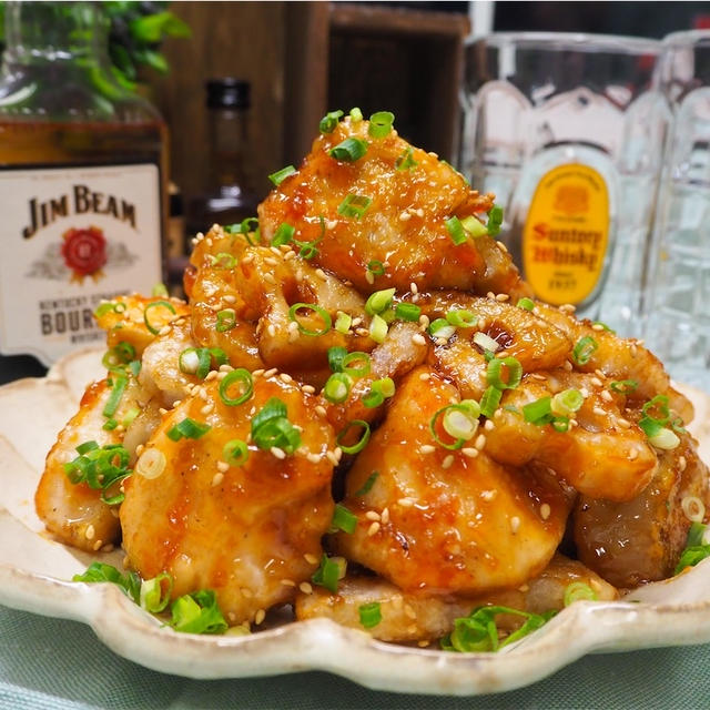 【レシピ】鶏むね肉とれんこんの甘酢炒め