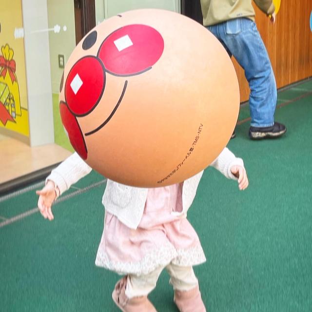 白鳥とアンパンマンミュージアム。
