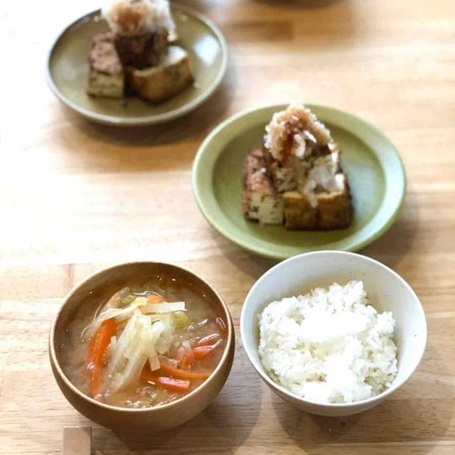 一汁一菜！千切り野菜おみそ汁＊だし部レシピ