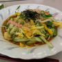 冷やしうどんと手作り大福のランチ