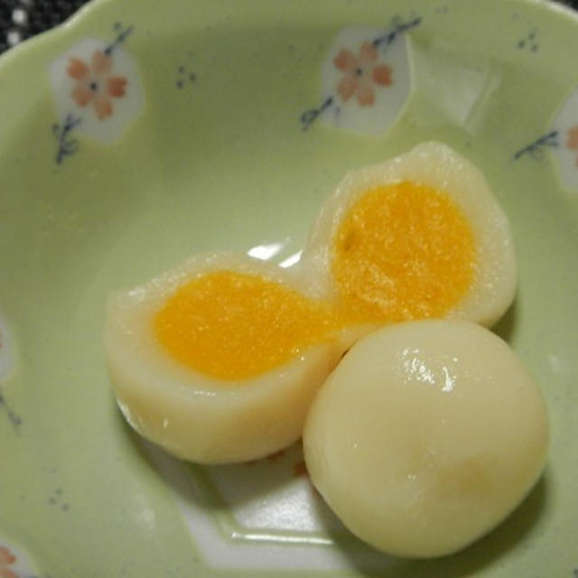 ゆで卵？白玉?・・・・ヒヨコ盛り