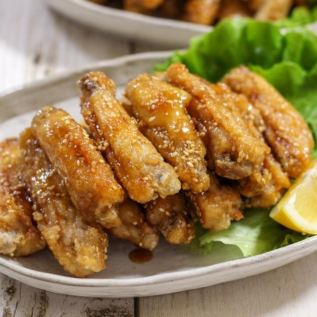 【手羽先】くせになる♡甘辛だけどさっぱりな手羽唐＆スープ