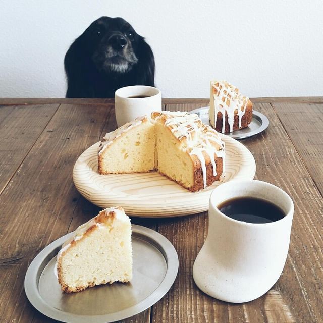 レモンケーキとマカロニのくち。