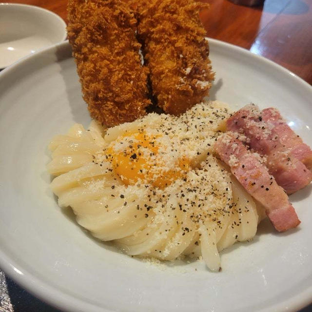 焼き鳥からの斬新なおうどん