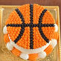 【バスケットボールケーキ】バスケ大好きっ子のお誕生日ケーキ
