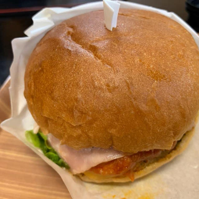 道の駅阿賀の里の阿賀バーガーは美味しいです♡