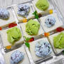 抹茶アイス＆チョコミントアイス♪ひと口でも欲張りのパンのせ