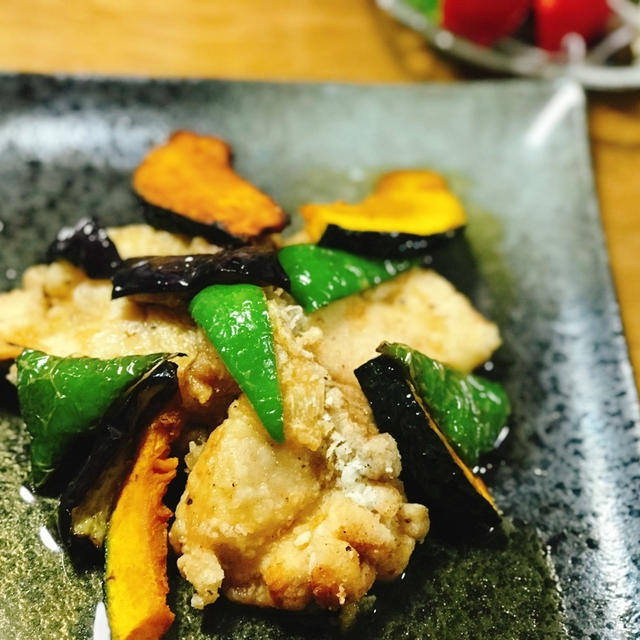 鶏肉と夏野菜 なす かぼちゃ ピーマン の揚げ浸し By スマイリーキッチンまゆみさん レシピブログ 料理ブログのレシピ満載