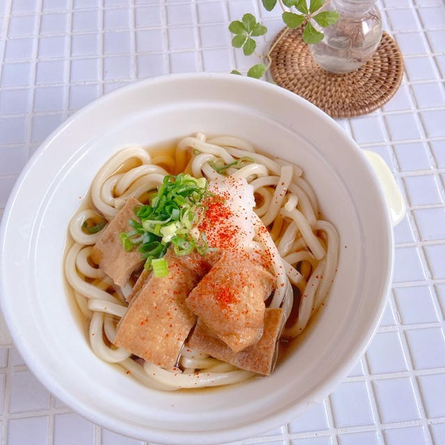 食欲ないときはこれ！『冷やしきつねおろしうどん』