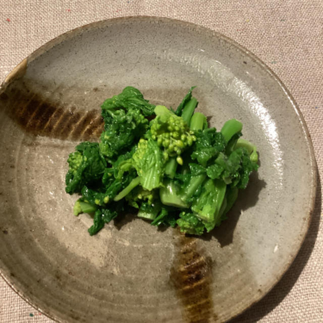 春を待つ野菜、菜の花からしあえ