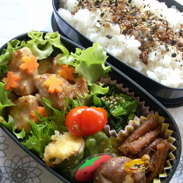 鶏肉のごまダレソテーのお弁当