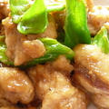 レシピ｢鶏肉とピーマンの生姜味噌炒め/chicken and green pepper stir-fry｣♪
