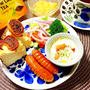 リプトンの朝食♪　トマト&モッツァレラチーズ焼き