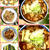 カレーうどんに鶏牛蒡おこわ