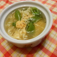 春野菜のスープパスタ