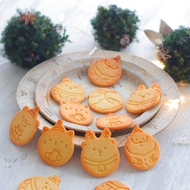 かわいいまん丸クリスマスクッキー